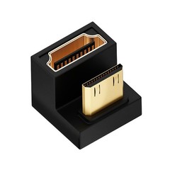 1Pc U Shape Mini HDMI to HDMI Adapter Durable 8K Mini HDMI Male to 180 Degree zz