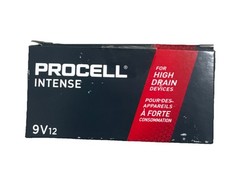 12 Duracell Procell Intense 9 Volt 9v Alkaline Batteries