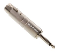 XLR 3-Pin Female to 1/4″ TS Male Impedance Matching Line Transformer Converter