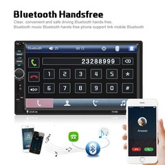 7″ 2 DIN Car Stereo Radio Bluetooth Touch Screen Mirror Link MP5 Player +Camera