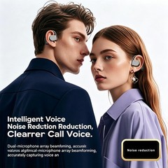 APE-BSW Open-Ear Wireless Earbuds with an earhook One Size Fits All, Black