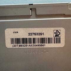 GM OEM Radio DVD CD Player Head Unit 22753251 Panasonic CQ-ZG01E0GX Black
