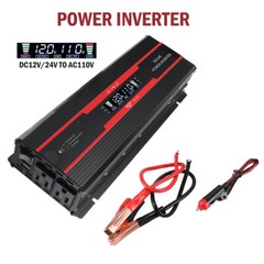 7000W Power Inverter DC 12V 24V To AC 110V 220V Pure Sine Wave Solar Converter