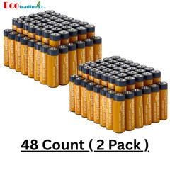 Amazon Basics 96-Pack AA Alkaline High-Performance Batteries, 1.5 Volt, 10-Year