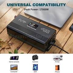 Pure Sine Wave 8000 Watt Power Inverter DC 12v to AC 110V-120V 8000W Inverter