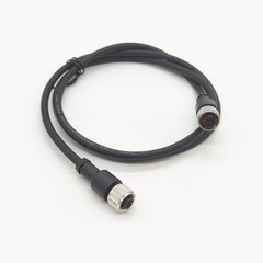 1.64ft M12 5 Pins Female to Female Connector Cable, A Straight Molding Cable …