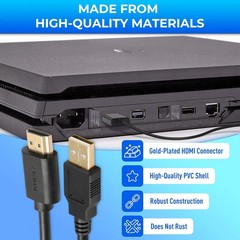USB to HDMI Cable, USB 2.0 Male to HDMI Male Charger Cable Splitter Adapter – 0.