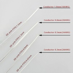 Hi-end 5N Solid Pure Silver with PTFE HiFi Analogue Audio Speaker Cable Wire DIY