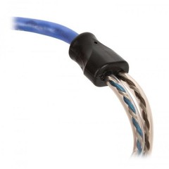 High-Fidelity 1.64ft Twisted Pair RCA Cable with Split-tip Silver-Plated Ends