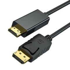 Display Port to HDMI Cable DP Adapter Converter Audio Video PC HDTV 1080P 60Hz