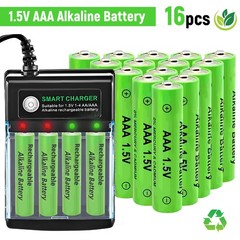 16Pcs AA AAA Rechargeable Battery Alkaline Batteries 3000mah 1.5V Power Charger