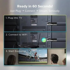 M98-Y9 Android 14 TV Stick 4GB+32GB 4K HDR WiFi6 BT5.0 Streaming Media Player