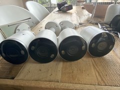 4x LOREX 4K Ultra HD Smart Deterrence IP Cameras (E892AB-Z) NOT WORKING Cut Cord