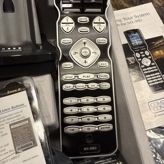 Universal Remote Control MX-980 w/Dock, Power Cord, Button Kit, Labels & Battery