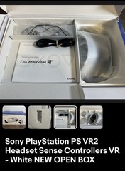 Sony PlayStation VR2 Headset + Sense Controllers, 120Hz USB-C, White/Black