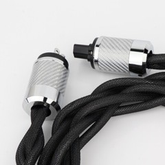8N OCC HiFi Power Cable Silver Plated US AC Audio Main Power Supply Cable Cord