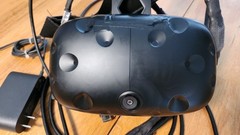 HTC Vive Virtual Reality 2x Headset LOT – USED in Raving Rabbids Arcade – TESTED