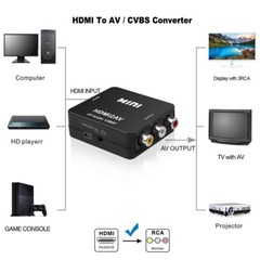 HDMI To RCA AV Adapter Converter Cable CVBS 3RCA 1080P Composite Video Audio