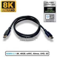 8K ULTRA HIGH SPEED HDMI CABLE HDMI 2.1 CERT 8K@60 4K@120 48GB 3FT 6FT 10FT 15FT
