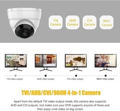 4K 8MP 180° Panoramic Fisheye Dome TVI 4IN1 CCTV Security Camera Metal Housing