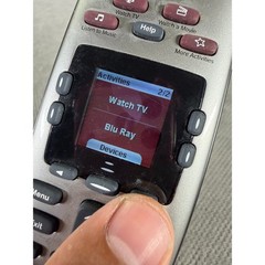 Logitech Harmony 650 Universal Remote Control Silver Color Screen Programmable