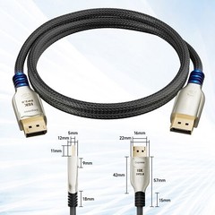 DisplayPort 2.0 to DP Cable 16K@60Hz 8K@120Hz 4K@240Hz HDR HDCP2.3 for PC Nvidia