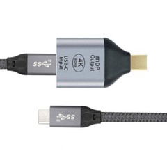 100W Cable USB-C Type C Female Source to Mini Displayport DP Sink HDTV Adapter