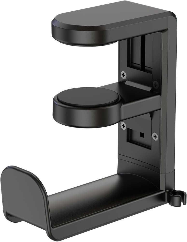 Under Desk Headphone Stand 360 Rotating Gaming Headset Holder Adjustable Clamp
