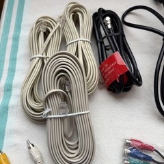 Lot of 24 Cables, RCA, 26 AWG Tigercable, Dish Network RG-59/U Coaxial, others
