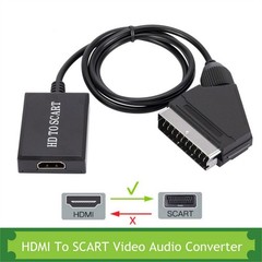 ABS 1080P HDMI-Compatible To Scart Video Output Audio Converter Adapter