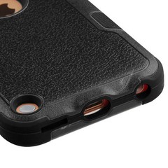 For iPod Touch 7th Generation – BLACK Hybrid Armor High Impact Rugged Case Cover