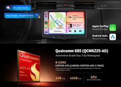 10.1″ QLED Double DIN Car Radio Head Unit Android 13 Wireless CarPlay GPS 4G LTE