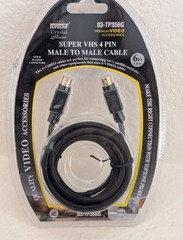 S-Video 4-Pin Male-to-Male 6ft Gold-Plated S Cable. DVD VCR TV DVR. 72 PIECES $$