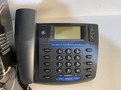 GE 2 Line Call Waiting Buisness Phone Black Desk Caller ID 29490GE2 Telephone