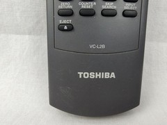 Toshiba VC-L2B VCR Remote Control Gray Original OEM Replacement Toshiba Unit