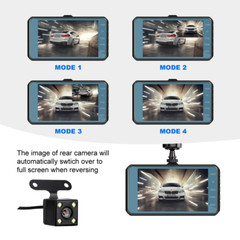 HD 1080P Car Dual Lens Dash Cam 4″ DVR Recorder Front & Rear Camera Night Vision