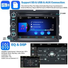 Car DVD CD Stereo Radio Apple Carplay Navi +Camera For Ford Expedition 2007-2014