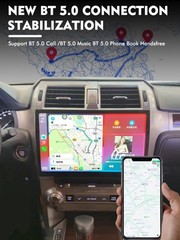 13″ Android 8+128GB Car Stereo Radio Carplay For 2010-2015 Lexus GX400 GX460