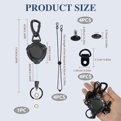 Durable CB Mic Holder with Polycarbonate Shell and Strong Steel Cord – 31.5″