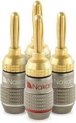 Nakamichi FanLock Excel Series 24k Gold Plated Banana Plugs 10 AWG – 18 AWG Gaug