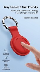 [4 Pack Family Set] Case Compatible with AirTag Holder Black/White/Blue/Red