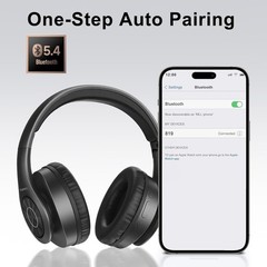 Over Ear Wireless Headphones: Foldable Bluetooth 5.1 with 40 Hours Battery Life