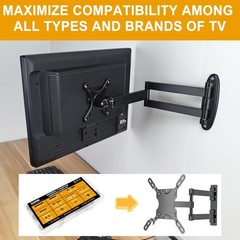 Universal TV Mounting Screws Hardware Kit with Box, M4, M5, M6, M8, black
