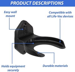 Compact Wall Mount Holder for LifeVac Rescue Kits – Quick Access Anytime