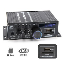 2 Channel 800W bluetooth Mini HIFI Power Amplifier Audio Stereo Amp Home Car FM