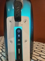 JBL Pulse 5 Cylindrical Portable Bluetooth Speaker USB-C Blue/Black