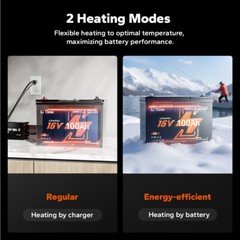 LiTime 16V 100Ah Bluetooth Self-heating Fish Finder Lithium Battery-Refurbished