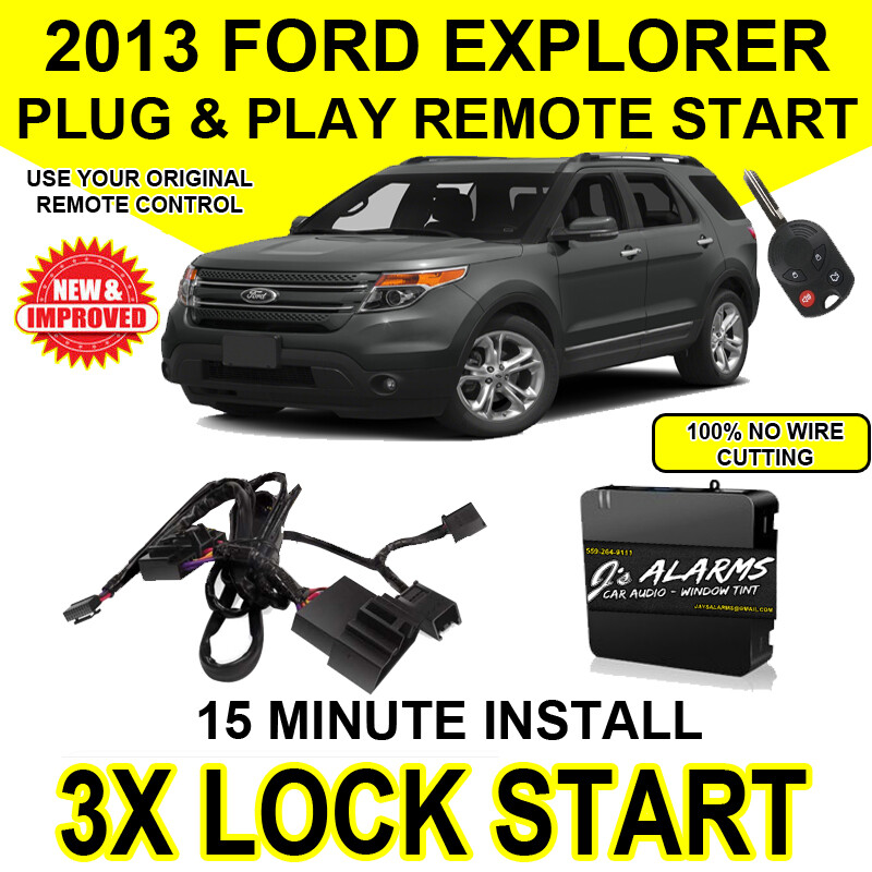 J’s Alarms Remote Start Plug and Play DIY Easy For 2013 Ford Explorer FO1