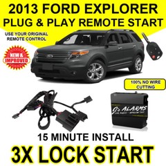 J’s Alarms Remote Start Plug and Play DIY Easy For 2013 Ford Explorer FO1