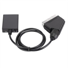 HDMI to SCART HD 1080P Video Audio Composite Scaler Converter Adapter DC Cable e